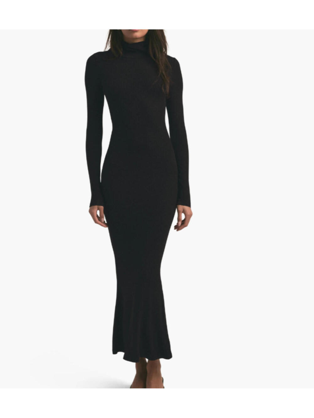 NEW, Favorite daughter The Millie Long Sleeve Knit Dress in Black Sz S #LD0267